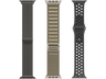 Correa - Friendly License FRSWB085, Pack de 3 Correas, Apple Watch 42/44/45 mm, Silicona, Acero Inoxidable y Nylon, Fancy Mix