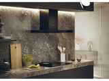 Campana decorativa - Haier HATS9CBS4BWIFI, 5 velocidades, 701 m3/h, Iluminación LED, 90 cm, Negra