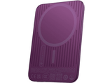 Powerbank - Baseus Picogo Air AM71, 5000 mAh, 22,5W, Carga inalámbrica 15W, USB-C, Ultrafina, Certificado CCC, Dark Cherry