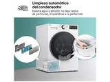 Secadora bomba de calor - LG RHX5009TLC, 9 kg, 12 programas, AI DUAL Inverter™, ThinQ™, Blanco