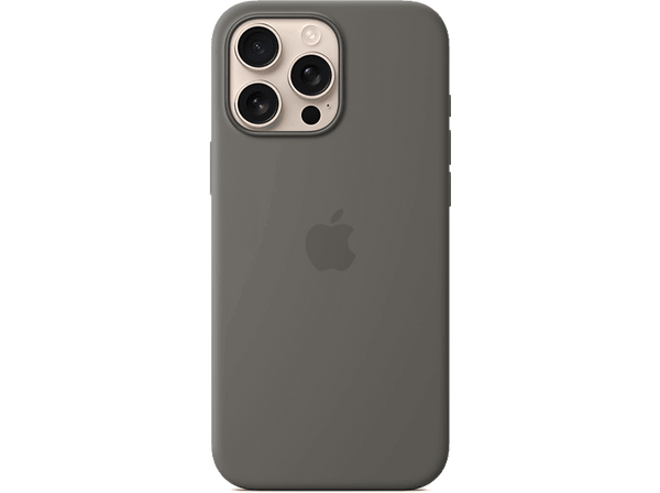 Apple Funda de silicona con MagSafe para iPhone 16 Pro Max, Gris piedra