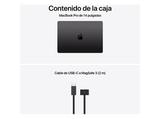 Apple MacBook Pro (2026) 14.2 Liquid Retina XDR, Chip M5 Pro Apple, CPU 15 núcleos, GPU 16 núcleos, 24GB RAM, 1TB SSD, Negro espacial, Sin cargador
