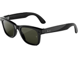 Gafas IA - Ray-Ban Meta Wayfarer (Gen 3), Negro brillante, Lentes polarizadas en verde, Gafas con IA y cámara, Talla estándar, Unisex
