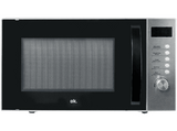 Microondas con grill - ok. OMW 3332 DM, 800 W, 5 Niveles, Convección, Temporizador, 23 l, Inox
