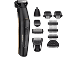 Afeitadora multifunción - Babyliss MT860E, 11 en 1, Sin cable, 70 min., Barba, nariz y cuerpo, Impermeable, Negro