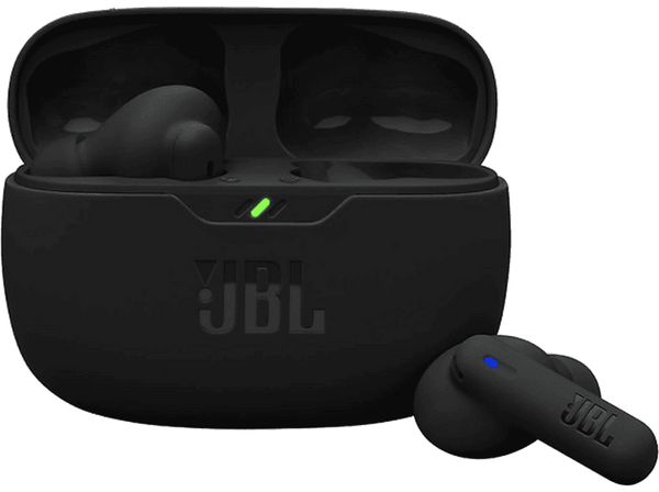 Auriculares True Wireless - JBL Wave Beam 2, 40 h Autonomía, IP54, Cancelación de ruido, Ergonómico, Negro