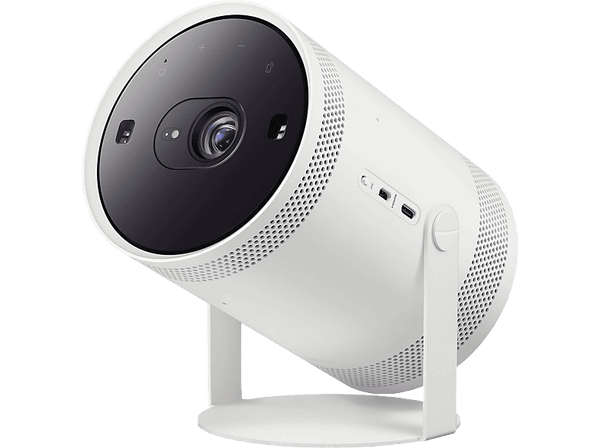 Proyector - Samsung The Freestyle SP-LSP3BLAXXE 2022,  Smart TV hasta 100", Diseño rotante 360º, sonido envolvente, Calibración Automática, Blanco