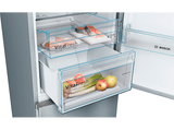 Frigorífico combi - Bosch KGN366ICF, No frost, 186 cm, 326 l, Cajón VitaFresh, EasyAccess, Inox