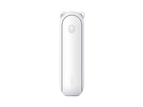 Ventilador portátil - Jisulife Life8 Plus, 10W, 4500 mAh, 3 Velocidades, Hasta 46h Autonomía, Blanco
