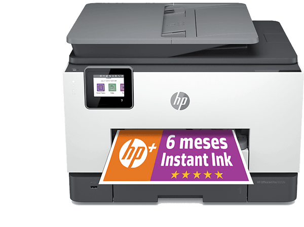 Impresora multifunción - HP OfficeJet Pro 9022e, WiFi, USB, Fax, Color, 6 meses Instant Ink con HP+, Doble cara