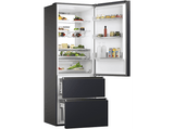 Frigorífico combi - Haier 3D 70 Series HTW7720ENMB, No Frost, 200 cm, Ancho especial 70 cm, 483 l, Daylight LED, Wi-Fi , Negro