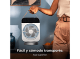 Ventilador de sobremesa - Cecotec EnergySilence 600 DeskChill Smart Rotate Ice, 300 ml, 4 velocidades, Oscilación, AutoOff, Blanco