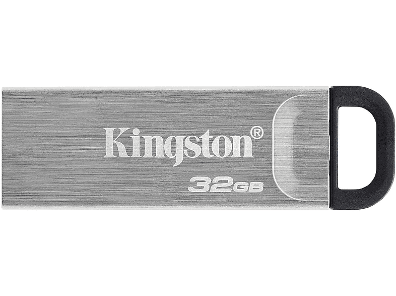 Memoria USB 32 GB - Kingston Datatraveler, USB 3.2, Plata