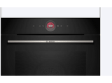 Horno integrable - Bosch HBG7741B1, Serie 8, Convencional, Pirolítico, 71 l, 60 cm, Pantalla táctil TFT, Función AirFry, Negro