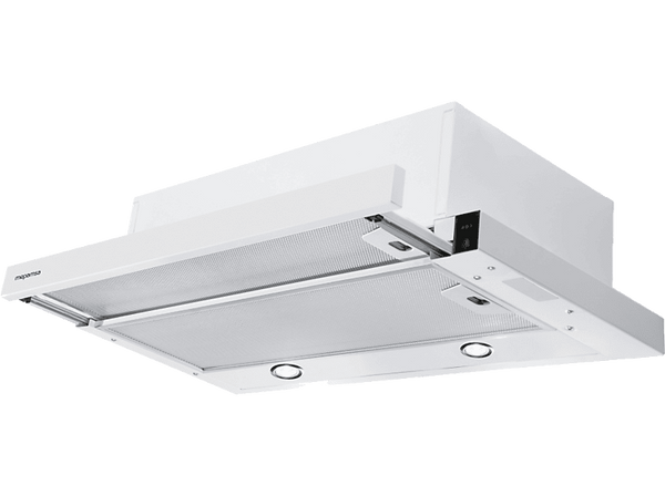 Campana telescópica - Mepamsa Superline 60 V2, 2 Niveles de Ventilación, 380m³/h, 60 cm Ancho, Blanco