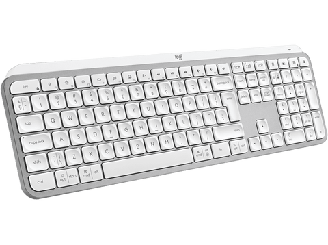 Teclado inalámbrico - Logitech MX Keys S, Bluetooth, USB, Teclas programables, Retroiluminación, Windows/Mac, Blanco