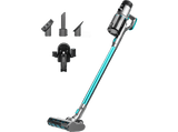 Aspirador escoba - Cecotec Conga Rockstar 880 X-Treme, 3 en 1, 480 W, 100 min, Cepillo Jalisco, Incluye accesorio para tapicerías, Negro y azul