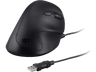 Ratón - ISY IEM-2000, Ergonómico, 5 botones, Con cable, Sensor óptico, Hasta 3200 dpi, Negro