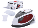 Plancha de vapor - Alfa Coquet, 40 g/min, Capacidad del depósito 80 ml, Potencia 1100W, Suela cerámica antiadherente, Blanco