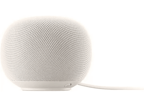 Altavoz inteligente - Google Home, 30W, Tecnología Gemini, Procesador Quad Core A55, Sonido Omnidireccional, Reconocimiento de Voz, Porcelain