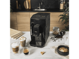 Cafetera superautomática - KOENIC KFAC 2016025 ES, 20  bar, 1.6 l, 2 tazas, Panel táctil, Molinillo cónico con 5 ajustes, Negro