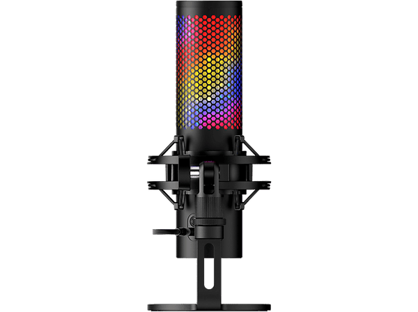 Micrófono - HYPERX QuadCast 2 S, USB, Sensor para silenciar, Indicadores LED, Negro