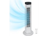 Ventilador de torre - KOENIC EU01_108560, 50W, 3 Velocidades, Temporizador, Blanco