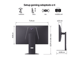 Monitor gaming - LG UltraGear™ 32GX870A-B, 32.5 UHD 4K, 240 Hz, 0.03 ms, OLED, 2x HDMI, 1x USB-C,