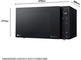 Microondas - LG MH6336GIB, 1000W, Grill, 25L, Negro