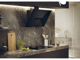 Campana decorativa - Haier HADG9CBS4B, 4 velocidades, 90 cm, Negra