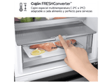 Frigorífico combi - LG GBV7280AEV, No Frost, 203 cm, 387 l, Door Cooling™, Cajón FRESHConverter™ Acero negro grafito antihuellas