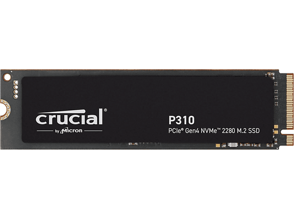 Disco duro SSD interno 2 TB - Crucial P310 NVMe, Interno, Velocidad de lectura 7100 MB/s, M.2, Negro