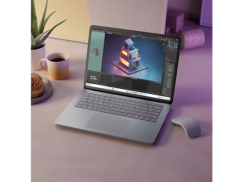 Convertible 2 en 1 - Microsoft Surface Laptop Studio 2, 14.4 Táctil, Intel® Evo™ Core™ i7-13700H, 16GB RAM, 512GB, Iris Xe, Windows 11 Home