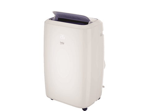 Aire acondicionado portátil - Beko BPN112C, 3000 fg/h, 3 velocidades, 380 m³, 65 dB(A), Blanco