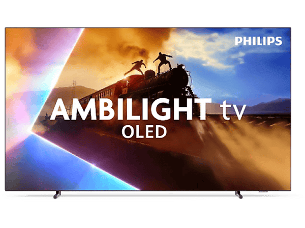 TV LED 55" - Philips Ambilight 55OLED770/12, UHD 4K, Philips P5, Smart TV, Dolby Atmos; DTS:X, Negro
