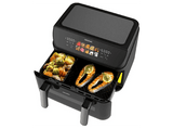 Freidora de aire - Cecotec Cecofry&Grill Duoheat 10000, 2800 W, 10l, Doble Cubeta, 4 Grills, 10 Menús, Negro