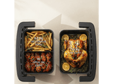 Freidora de aire - Cosori Twinfry™ Dual Blaze Compact, 8.6 l, 2700 W, 240 °C, 2 Cestas, Negro