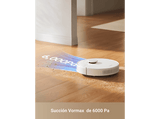 Robot aspirador - Dreame D10 Plus Gen 2, 6000 Pa, 400 ml Depósito de polvo, 150 min Autonomía, Friega , 5200mAh, Blanco