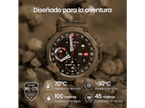 Smartwatch - Amazfit T-Rex 3, 1.5 AMOLED, Táctil, 27 días Autonomía, Silicona, Compatible iOS/Android, Lava Red