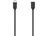 Cable USB-C - Hama 00200782, USB-C macho - USB-C hembra, 5 Gbit/s, 0.5 m, Negro