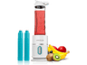 Batidora de vaso - Cecotec Power Titanium 500 EasyGo, Portátil, 500 W, 2 Vasos 600 ml, Incluye tubos refrigeradores, Blanco