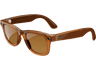 Gafas IA - Ray-Ban Meta, Wayfarer, Caramelo brillante transparente, Polarizadas en marrón