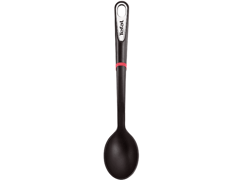 Set utensilios cocina - Tefal Ingenio Premium K206S414, Cuchara, Cuchara colador, Espátula, Cucharón, Sin PBA, Negro