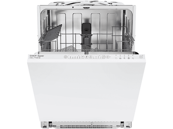 Lavavajillas Integrable - Candy Rapidó CI 3E7L0W2, 13 Servicios, 5 Programas, 60 cm, Wifi, Motor inverter, Blanco