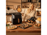 Freidora de aire - Cecotec Cecofry&Grill Smokin’ 8500, 2200W, 8.5L, 10 menús, Ahumador, 3en1, Pizza Maker, Doble resistencia, Incluye chips de madera