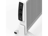 Radiador - ok. ORO 20221 ES, 2000 W, 2 potencias, Termostato, Ruedas incluidas, Recogecables, Blanco