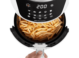 Freidora de aire - Orbegozo Gran Cheff FDR64, 1500 W, 4 l, Temporizador, 10 programas, Cubeta extraíble, Blanco