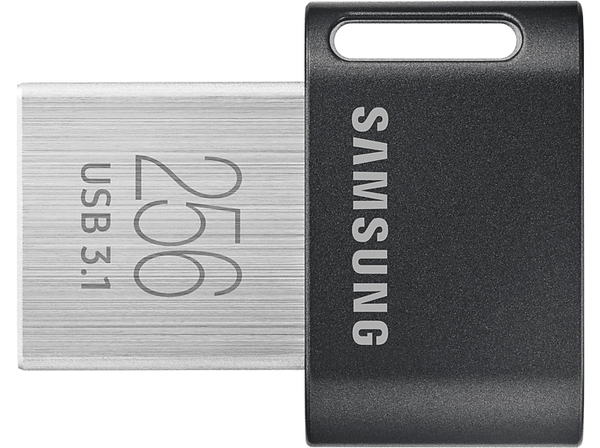 Memoria USB 256 GB - Samsung FIT Titan Gray Plus, 300 MB/s Lectura, USB 3.1 Flash Drive, Gris