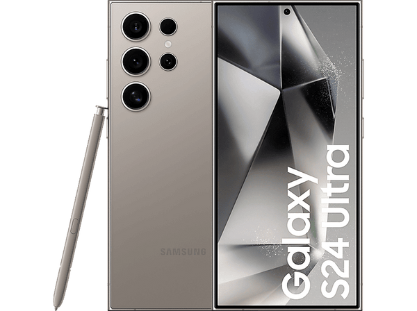Móvil - Samsung Galaxy S24 Ultra, Titanium Gray, 256GB, 12GB RAM, 6.8" QHD+, Qualcomm Snapdragon 8, Android 14, 5000mAh