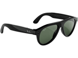 Gafas IA - Ray-Ban Meta Aviator(Gen 3), Negro brillante, Transitions® verde grafito, Gafas con IA y cámara, Talla estándar, Unisex